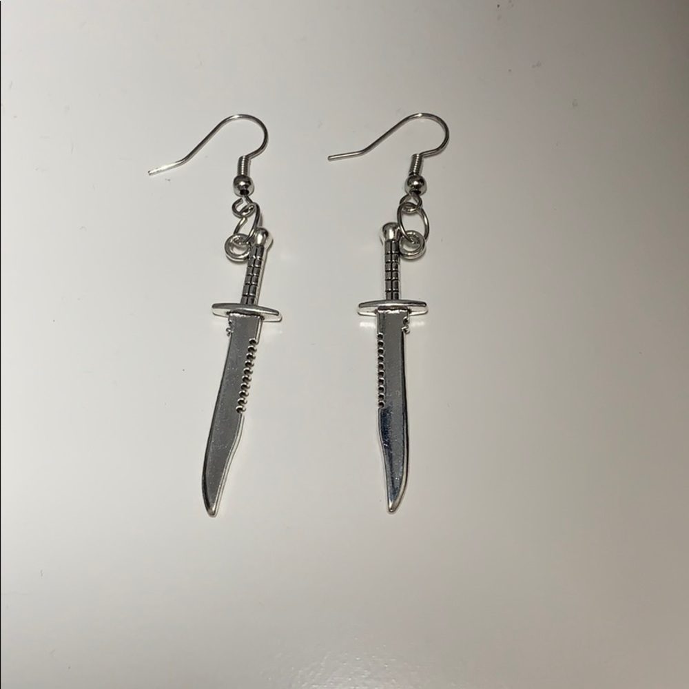 knife earrings